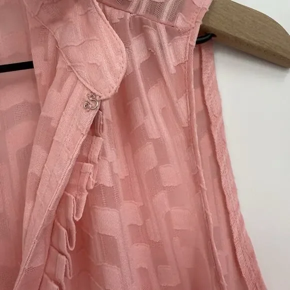 Ann Taylor Petite Sleeveless Blouse MP Pink Relaxed Lightweight Work Office Chic - Picture 6 of 11